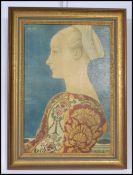 After Antonio Del Pollaiuolo 20th century Renaissance style oil on canvas print / Oleograph of a