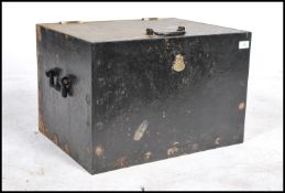 A 19th century Victorian cast iron safe, with a plaque engraved Standard Quality Safe Chubb Lock &