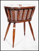 A 20th century oak work / sewing box by John Brigh