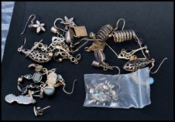 A good collection of 925 silver earrings to includ