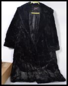A vintage 20th century ladies 3/4 length ladies fur coat label to coat for Filliston & Cavell