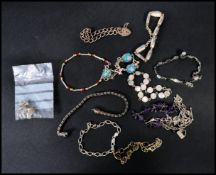 A wide selection of 925 silver bracelets including