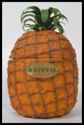 A vintage retro 20th century novelty Britvic ice bucket in the form of a pineapple. Fixed name