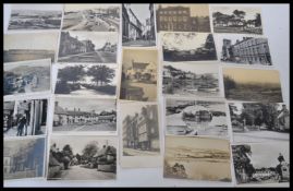 Real photographic postcard collection. All black & white standard small size of UK views.Street
