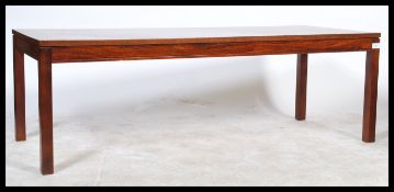 A 1970's mid century Scandinavian Heggen of Norway ( Nordfjordeid ) teak wood rectangular low coffee