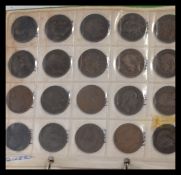 Coins.(x175).British collection in album. 1797 to Decimal.Several pre 1946 silver.