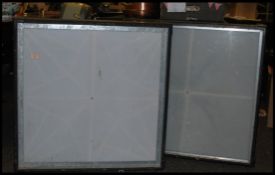 A large pair of vintage retro DJ light boxes / dif