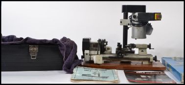 An Emco Unimat 3 table top modelling lathe, to suit a model engineer or watch / clock maker with a