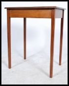 An early 20th century Edwardian  mahogany inlaid occasional / side / lamp  table raised on