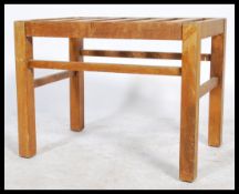 A rare and unusual 1920's Esso forecourt oak coaching stand. The oak table with rare unusual Esso