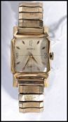 A vintage 20th century Benrus wrist watch. The sil
