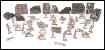 EARLY 20TH CENTURY LEAD FIGURE DIE'S & FIGURE