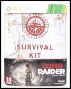 XBOX 360 TOMB RAIDER SURVIVAL KIT SET