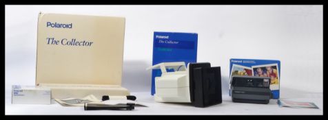 A retro collectors unused boxed Polaroid camera with accessories again retaining original boxes