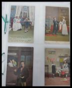 COMIC POSTCARDS. Collection (270+) from Edwardian era to modern day Bamforths. Includes Donald