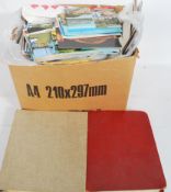 Postcards; a large collection of assorted 20th century postcards. Albums, and loose. Likely 1000+ in