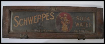 A vintage 20th century Edwardian Industrial advertising point of sale advertising glass panel pane