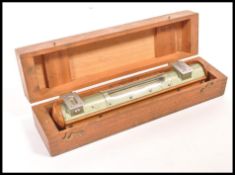 A stunning mid 20th century up cycled desk paperweight  Industrial Engineers English made spirit