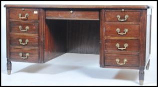 A 20th century French Empire revival twin pedestal