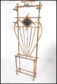 A 19th century Victorian Art Nouveau bamboo hallst
