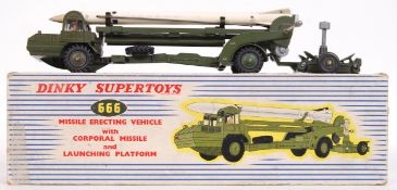 VINTAGE DINKY TOYS DIECAST MODEL MISSILE ERECTING