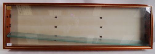 GOOD DIECAST / MODEL RAILWAY WOODEN GLAZED DISPLAY CABINET
