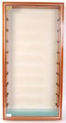 GOOD DIECAST / MODEL RAILWAY WOODEN GLAZED DISPLAY CABINET