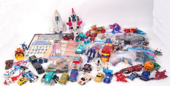 LARGE COLLECTION VINTAGE HASBRO G1 TRANSFORMERS FIGURES