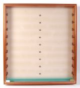 GOOD DIECAST / MODEL RAILWAY WOODEN GLAZED DISPLAY CABINET