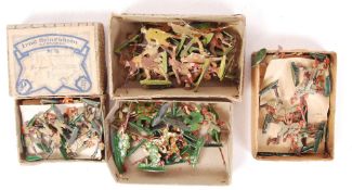 ANTIQUE GERMAN HEINRICHSEN FLAT LEAD SOLDIERS / FIGURES