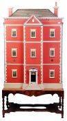 SUPERB 6FT TALL REPRODUCTION GEORGIAN DOLLS HOUSE & BASE