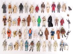 LARGE COLLECTION OF ASSORTED VINTAGE STAR WARS KENNER PALITOY ACTION FIGURES