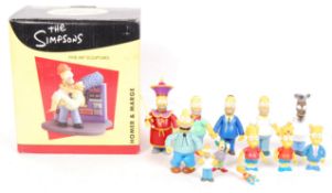 COLLECTION OF 'THE SIMPSONS ' FINE ART SCULPTURE &