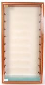 GOOD DIECAST / MODEL RAILWAY WOODEN GLAZED DISPLAY CABINET