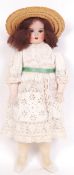 ANTIQUE 19TH CENTURY SIMON & HALBIG STYLE BISQUE HEADED DOLL