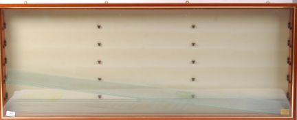 GOOD DIECAST / MODEL RAILWAY WOODEN GLAZED DISPLAY CABINET