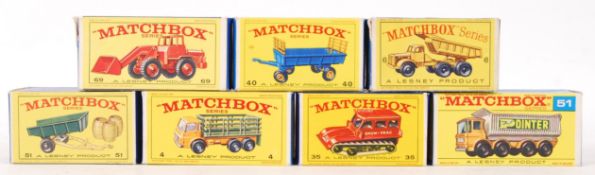 COLLECTION OF VINTAGE MATCHBOX LESNEY BOXED DIECAS