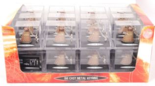 DOCTOR WHO COUNTER TOP STOCK BOX ' DALEK KEY RINGS