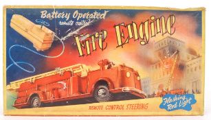 RARE VINTAGE MARX BATTERY OPERATED FIRE ENGINE