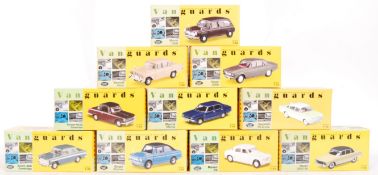 COLLECTION OF VANGUARDS 1:43 SCALE DIECAST MODEL CARS