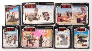 COLLECTION OF VINTAGE PALITOY / KENNER STAR WARS MINI RIG PLAYSETS
