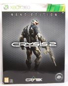 RARE XBOX 360 GAMES CONSOLE ' CRYSIS 2 ' NANO EDIT