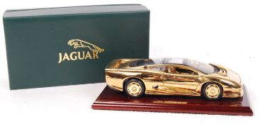 RARE JAGUAR XJ220 GOLD PLATED 1:18 SCALE DIECAST MODEL