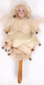 RARE ANTIQUE FRENCH SFBJ ' RATTLE ' TYPE BISQUE HEADED DOLL