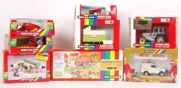 ASSORTED BRITAINS BOXED DIECAST MODELS - FARM, POLICE ETC