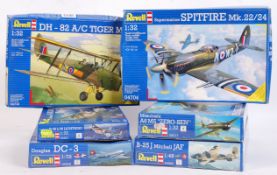 ASSORTED REVELL PLASTIC MODEL AIRCRAFT KITS