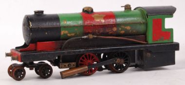UNUSUAL 0 GAUGE LIVE STEAM SPIRIT FIRED LOCOMOTIVE