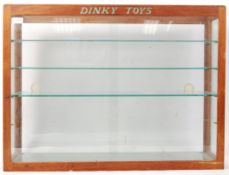 RARE DINKY TOYS SHOP DISPLAY DEALERS GLASS ADVERTISING CABINET