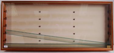 GOOD DIECAST / MODEL RAILWAY WOODEN GLAZED DISPLAY CABINET