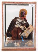 CASED VICTORIAN 19TH CENTURY PEDLAR DOLL